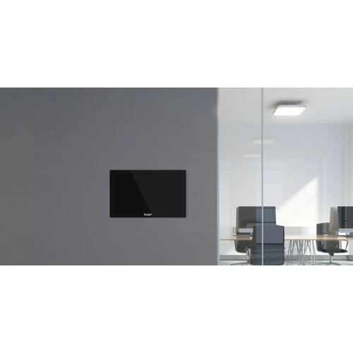 10–calowy manipulator graficzny SATEL INT-TSH210 w kolorze czarnym, do obsługi systemu alarmowego