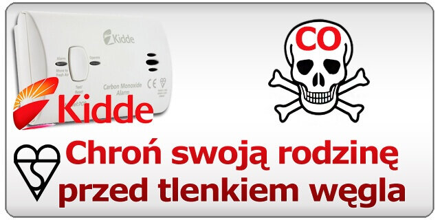 Informacja o czujniku: Czujnik czadu tlenku węgla Kidde 7CO 