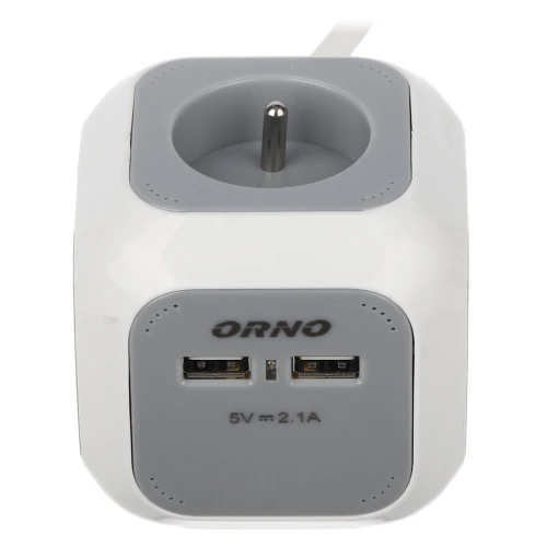 Napájecí lišta OR-AE-13144 (4 zásuvky) 2 USB) ORNO