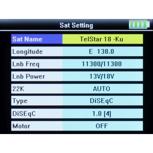 Satelitní měřič S-21 DVB-S/S2/S2X Spacetronik