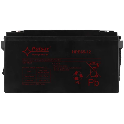 Baterie pro vyrovnávací zdroje 65Ah/12V HPB65-12 PULSAR