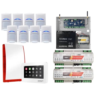 Alarmový systém Ropam NeoGSM-IP-64, Bílý, 8x Detektor Ovládání rolet, osvětlení, GSM upozornění, Wifi