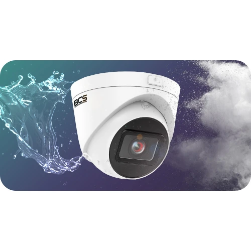 BCS View dome kamera BCS-V-EIP44VSR3 ip, 4Mpx, 2.8mm, motozoom, široký úhel záběru, DarkView Starlight