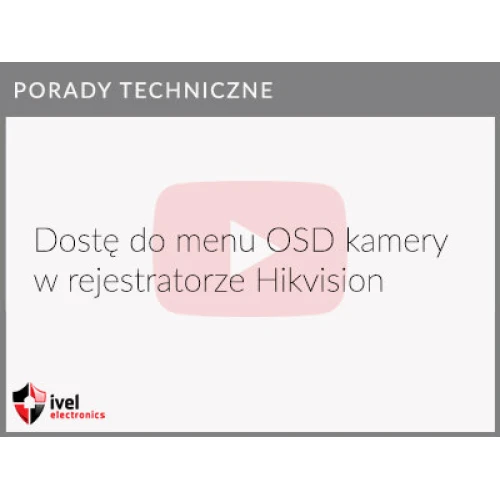 Jak povolit přístup do OSD nabídky kamery Hikvision, druhá verze nabídky