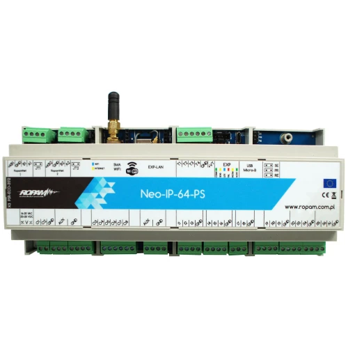 Řídicí panel Wi-Fi Ropam Neo-IP-64-PS-D12M ve skříni DIN