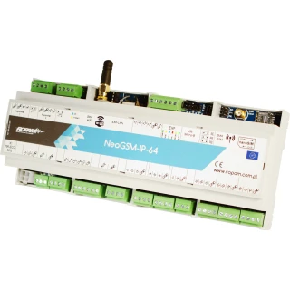 Ústředna Ropam NeoGSM-IP-64-D12M s modulem GSM a WiFi, pouzdro DIN