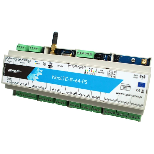 Ústředna Ropam NeoLTE-IP-64-PS-D12M LTE + WiFi skříň DIN