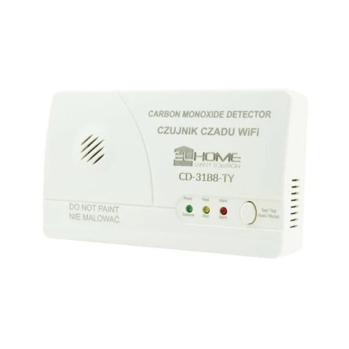 Detektor oxidu uhelnatého WiFi "EL HOME" CD-31B8-TY - volně stojící, DC 4,5V (3x LR6), test 300 ppm, aplikace Tuya, B81A431