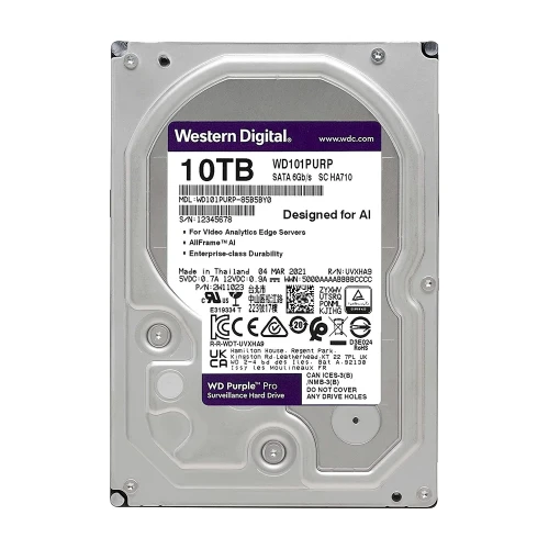 Pevný disk WD Purple Pro 10 TB pro dohled