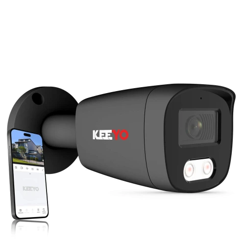 KEEYO LV-V-IP5M25TF-B 5Mpx IR25m IP kamera s rohem