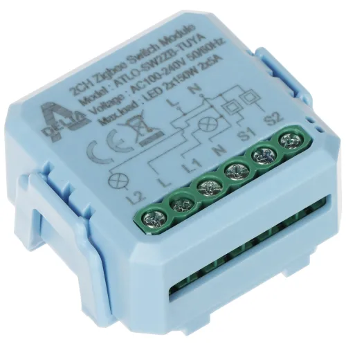 Inteligentny przełącznik ATLO-SW2ZB-TUYA ZigBee, Tuya Smart