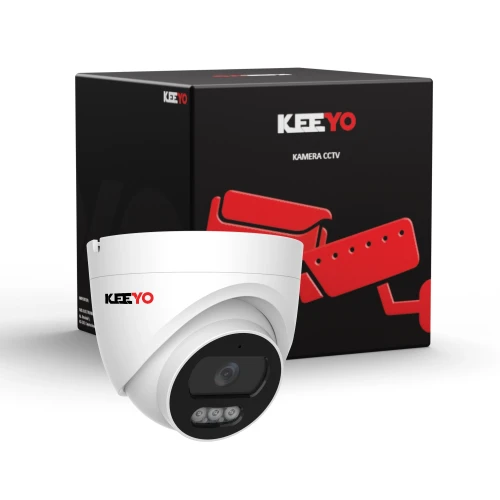 Kopulová IP kamera 4Mpx IR 25m KEEYO LV-V-IP4M25DF-B Audio AI