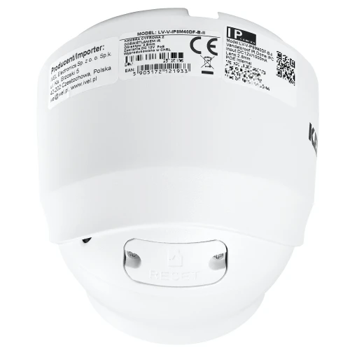 IP kopulová kamera KEEYO LV-V-IP8M25DF-B-II 8Mpx IR 25m