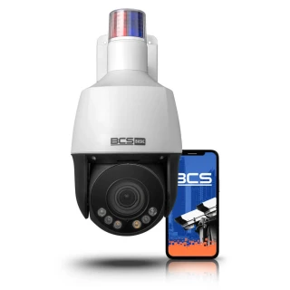 5 Mpx IP kamera BCS-B-SIP154SR5L1 se světelným a zvukovým alarmem