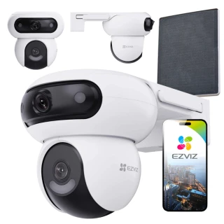 IP Wi-Fi otočná kamera EZVIZ HB90/SP Dual, AI, detekce, audio, solární panel