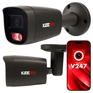 IP tubová kamera 5Mpx IR 25m KEEYO LV-V-IP5M25TF-G-II AI Audio