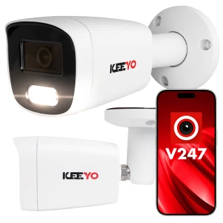 IP tubová kamera KEEYO LV-V-IP5M25TF-DL 5Mpx, hybridní přísvit IR/LED