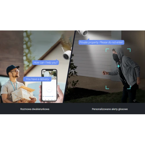 Venkovní kamera EZVIZ CS-H3C 5Mpx Wifi Bezdrátová Aplikace Detekce