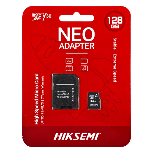 Paměťová karta MicroSD 128GB HS-TF-C1 Monitoring 92MB/s Adaptér
