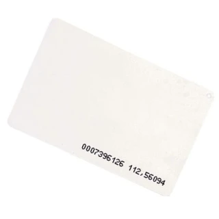 EMC-02 125kHz 0,8mm RFID karta s číslem (8H10D+W24A) bílá laminovaná