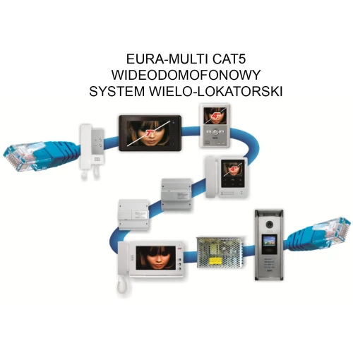 EURA PROFESSIONAL CAT5 VMA-27A5 V.2 barevný CCD vstupní systém s funkcí bezkontaktní karty