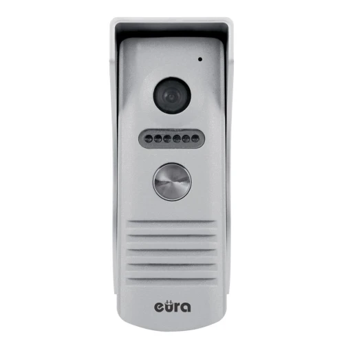 EURA VDA-13A3 EURA CONNECT jednorodinná venkovní modulární kazeta VIDEODOMOFON, šedá, infračervené světlo