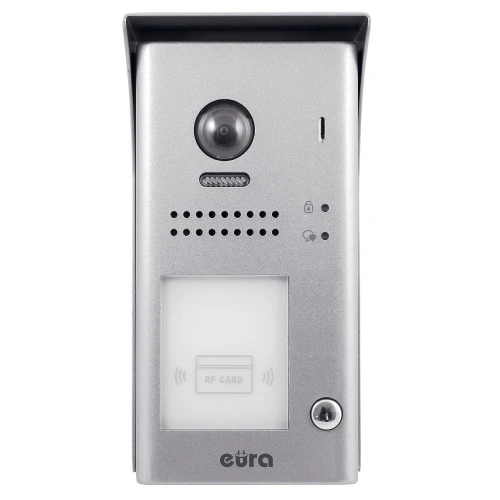 EURA VDA-80A5 2EASY venkovní modulární kazeta VIDEODOMOFON, povrchová montáž, bezkontaktní čtečka klíčů