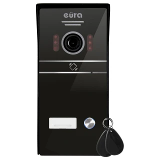 EURA VDA-61C5 venkovní kazeta pro videovrátný systém - pro jednu rodinu, černá, kamera 1080p