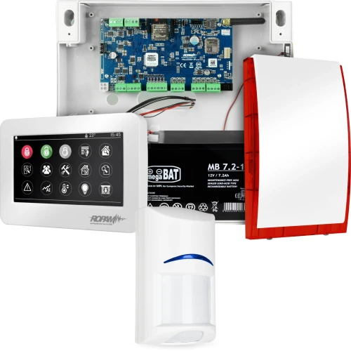 Poplachový systém NeoGSM-IP, bílý, 1x detektor, GSM notifikace, Wifi