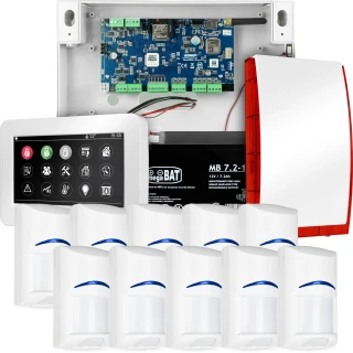 Poplachový systém NeoGSM-IP, bílý, 10x detektor, GSM notifikace, Wifi