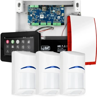 Poplachový systém NeoGSM-IP, černý, 3x detektor, GSM notifikace, Wifi