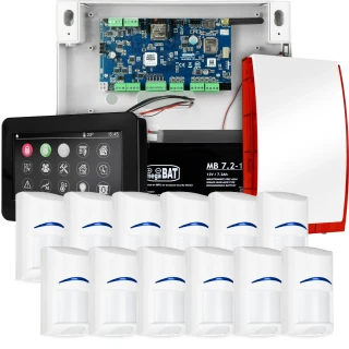 Kompletní alarmový systém NEOLTE-IP, 12x čidlo BOSCH, TPR-4BS-P, GSM WiFi
