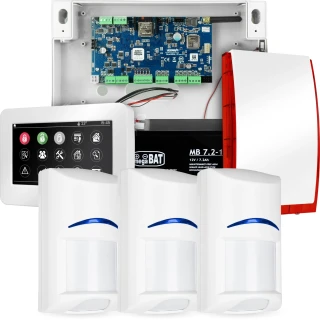 Kompletní alarmový systém NEOLTE-IP, 3x čidlo BOSCH, TPR-4WS-P, GSM WiFi