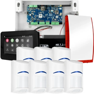 Kompletní alarmový systém NEOLTE-IP, 7x čidlo BOSCH, TPR-4BS-P, GSM WiFi