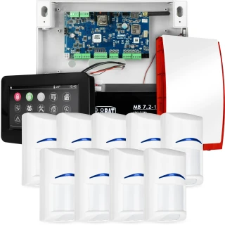 Kompletní alarmový systém NEOLTE-IP, 9x čidlo BOSCH, TPR-4BS-P, GSM WiFi