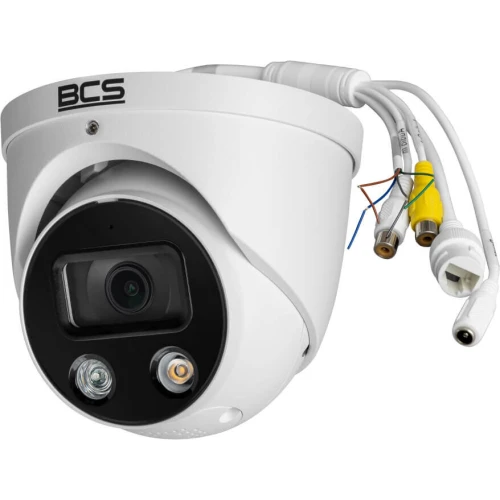 8Mpx IP dome kamera BCS-L-EIP58FCR3L3-AI1(2) se světelným a zvukovým alarmem