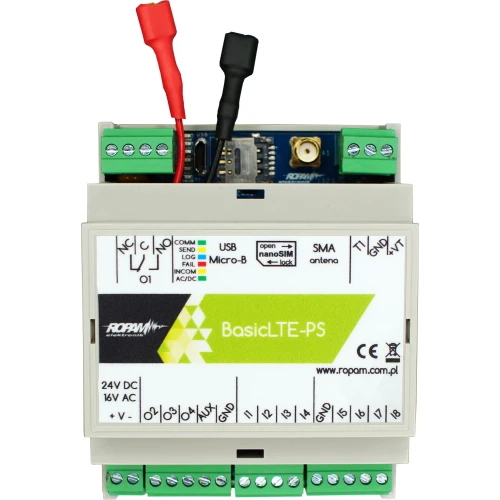 Komunikační modul LTE 2G/4G, 17-20V/AC, 20-30V/DC BasicLTE-PS-D4M Ropam