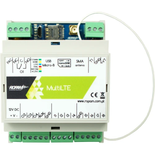 Komunikační modul LTE/GPRS, 12V/DC, MultiLTE-RF-D4M Ropam