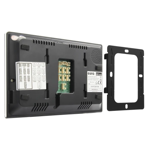 Monitor EURA VDA-09C5 - černý, dotykový, LCD 7'', FHD, obrazová paměť, SD 128GB, rozšíření až pro 6 monitorů