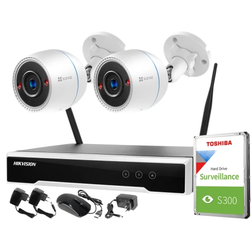Bezdrátová sledovací sada Hikvision Ezviz 2 kamery C3T WiFi Full HD 1080p 1TB