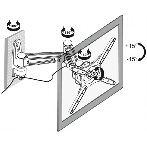 Držák pro televizor nebo monitor BRATECK-LCD-141A