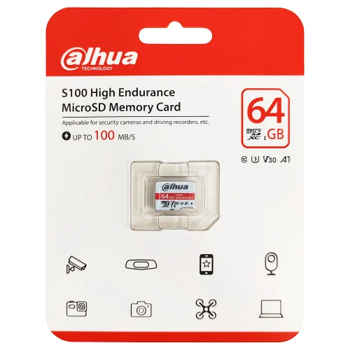 Paměťová kartaI TF-S100/64GB microSD UHS-I DAHUA