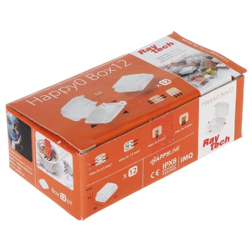 GELBOX HAPPY-0-BOX12 Rozvodná skříň RayTech IP68