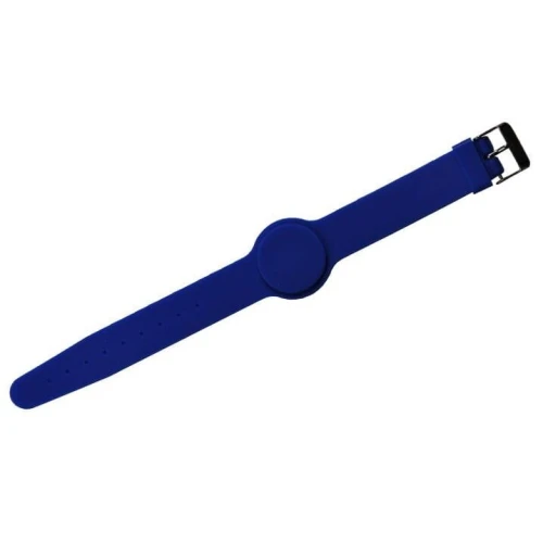 Silikonový náramek WB-01BE RFID 125KHZ, modrý, zapínání na zápěstí
