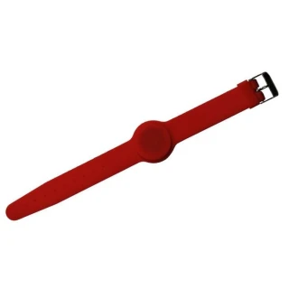 Silikonový náramek WB-01RD RFID 125KHZ, červený, zapínání na zápěstí