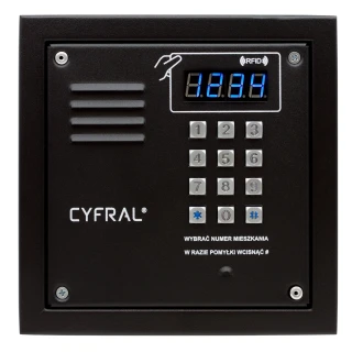 Digitální panel CYFRAL PC-2000R černý se čtečkou RFiD