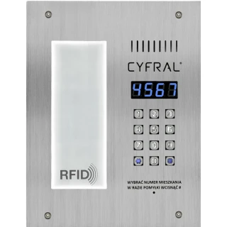 Digitální panel Cyfral PC-3000RL se čtečkou RFID bezkontaktních klíčů