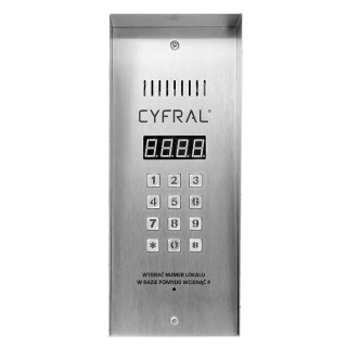 Digitální panel CYFRAL PC-3000RE TYPE II slimline se čtečkou RFiD pro povrchovou montáž s elektronikou