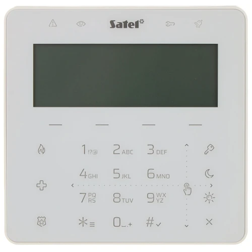 Senzorová klávesnice ústředny SATEL INT-KSG2R-W