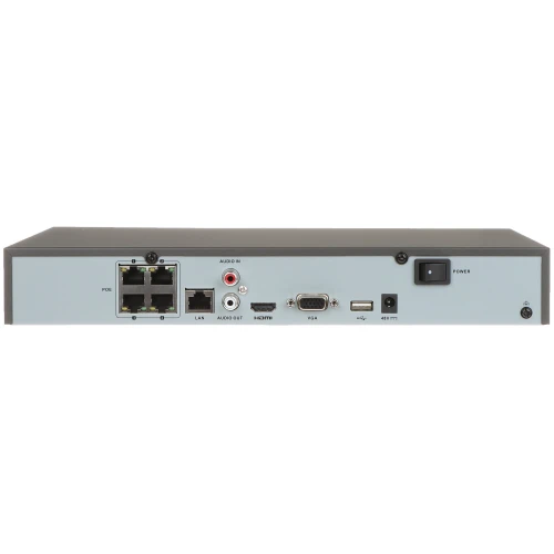 DS-7604NI-K1/4P(C) IP DVR 4 kanály + 4portový POE Hikvision SWITCH